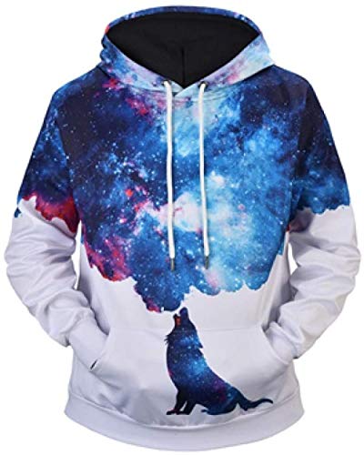 SIFNG Hombres/Mujeres Sudaderas con Capucha de Manga Larga Fumador Artista Galaxy Sudaderas con Capucha 3D Chándales Hip Hop Masculinos Jerseys