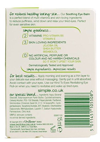 Simple Kind To Eyes Soothing Eye Balm 15ml Case of 6 by Simple