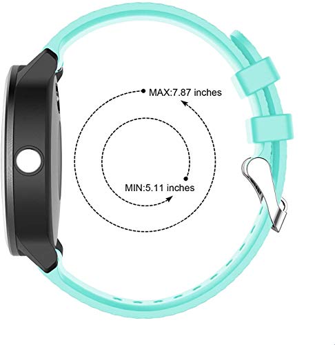 Simpleas Correa de Reloj Compatible con Amazfit Pace/Stratos/GTR 47mm, Impermeable Reemplazo Correas Reloj Silicona Banda (22mm, Menta Verde)