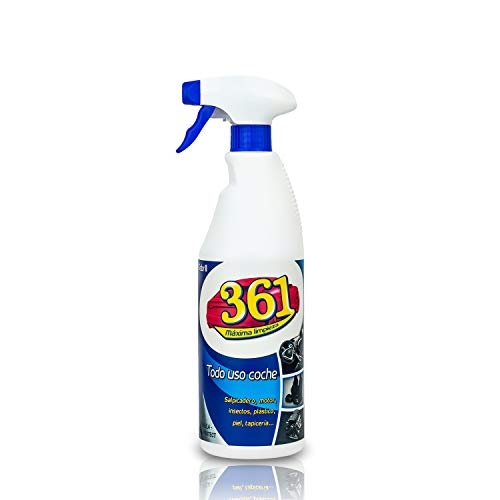 Sisbrill 361 Todo Uso Coche - Limpiador Interior y Exterior del Vehículo - Tapicería, Salpicadero, Cuero, Mosquitos - 750 ml (Pack 1)