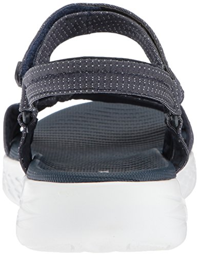 Skechers On The Go 600 15316-nvy, Sandalias Deportivas para Mujer, Azul (Navy 15316/Nvy), 37 EU