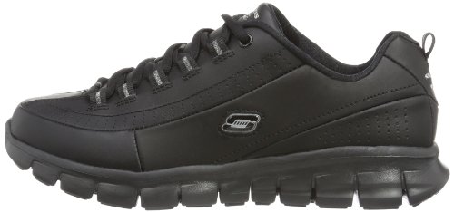 Skechers Synergy-Elite Status, Zapatillas de Deporte Exterior para Mujer, Negro (BBK), 35 EU