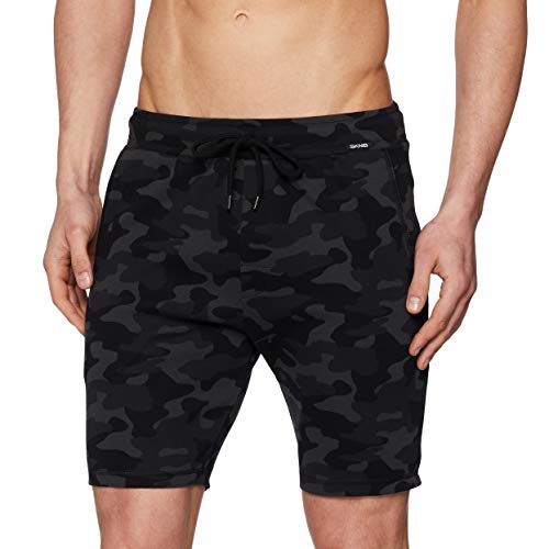 Skiny Sloungewear Jogginghose Kurz, Pantalones de Deporte para Hombre, Multicolor (Darkbean Camouflage 7091), S