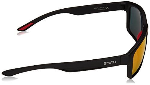 SMITH Harbour Uz 003 58 Gafas de sol, Negro (Matt Black/Red Fl), Hombre