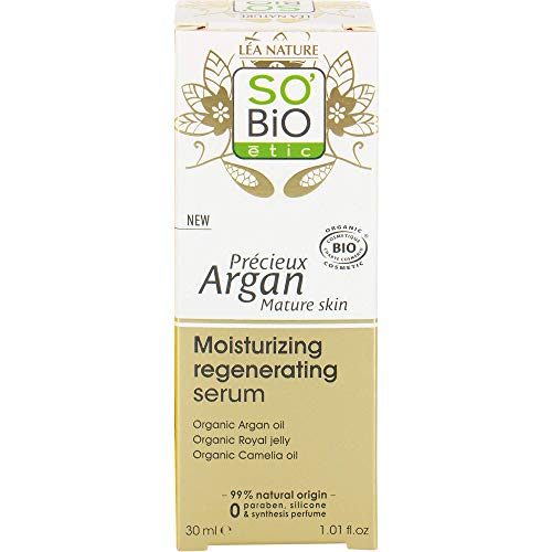 SO'BIO ÉTIC Sérum Hydratant Régénérant Précieux Argan Peaux Matures