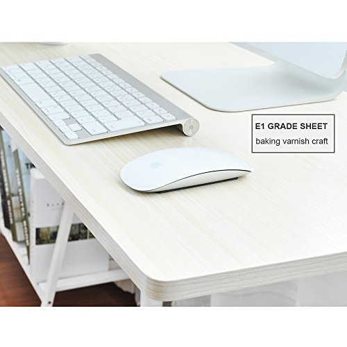 sogesfurniture Mesa Portátil Ordenador Ajustable con Ruedas, 80 * 40cm Mesa sofá Mesa de Escritorio para Cama o Sofá, Arce Blanco 05#1-80MP-BH