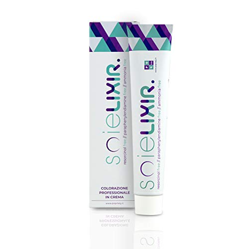 Soielixir Tinte Permanente para Cabello en crema SIN Resorcinol, parafenilendiamina y amoniaco - 93 colores - 100 ml - Plata