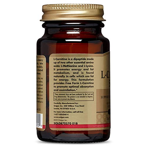 Solgar L-Carnitina Comprimidos de 500 mg - Envase de 30