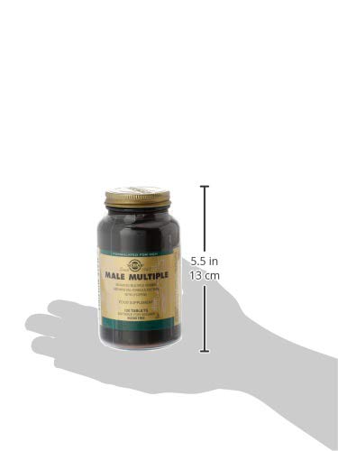 Solgar Male Múltiple, Multinutriente para el Hombre, Con Vitaminas, Minerales y Licopeno, Apto para Veganos, 120 Comprimidos