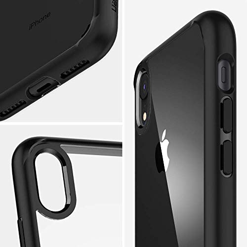 Spigen Funda Ultra Hybrid Compatible con Apple iPhone XR (6.1"), Protección híbrida de la caída - Negro Mate