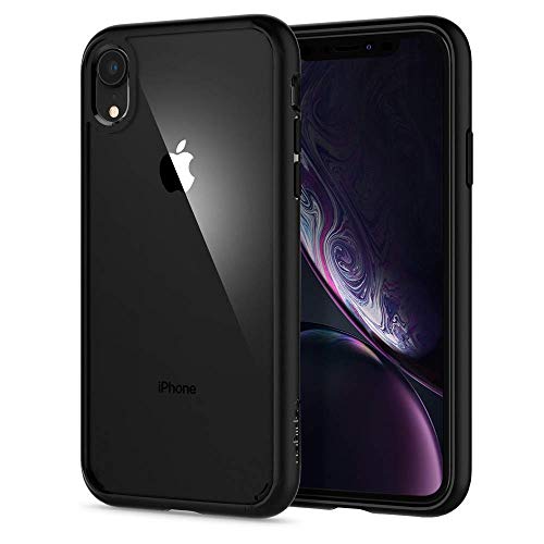 Spigen Funda Ultra Hybrid Compatible con Apple iPhone XR (6.1"), Protección híbrida de la caída - Negro Mate