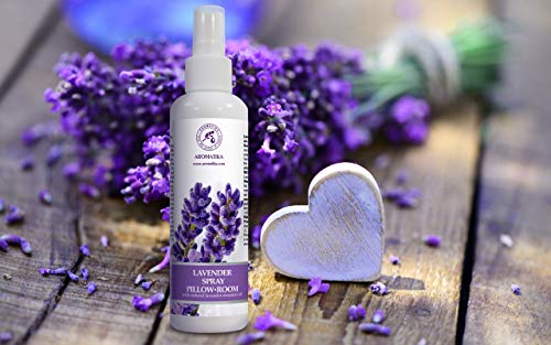 Spray de Almohada 250 ml - Spray de Aromaterapia de Lavanda - 100% Pura Aceite Esencial de Lavanda - Ideal para Yoga - Relajación - Sueño y Spray para Habitación - Natural Lavanda Pillow Mist