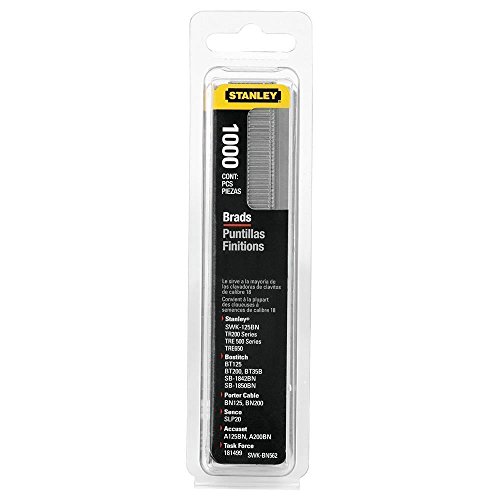 Stanley 1-SWK-BN0625T Clavos/Brad 8/300 / E/Tipo J, 15 mm-1000 u, 15mm, Set de 1000 Piezas