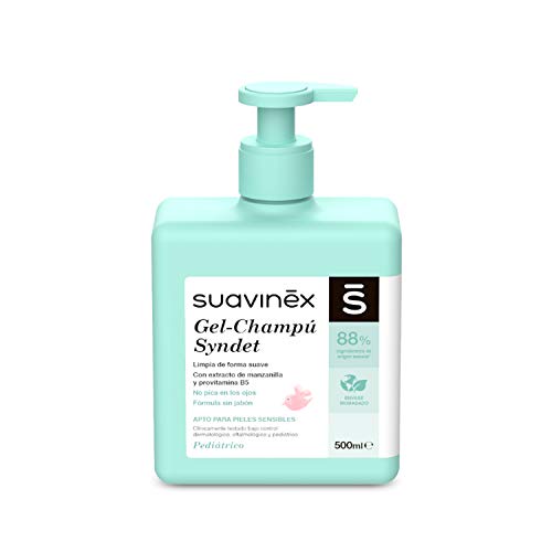 Suavinex 306731 Cubo Metalizado de Cosmética Regalo para Recién Nacido con Gel - Champú Syndet, Pomada Pañal Intensiva, Fragancia Baby Cologne y Toallitas, 4 Productos, Color Rosa