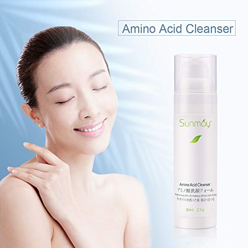 SUNMAY Gel Limpiador Facial Limpiador de aminoácidos Anti Imperfecciones Facial 80ml (Gel Limpiador Facial)