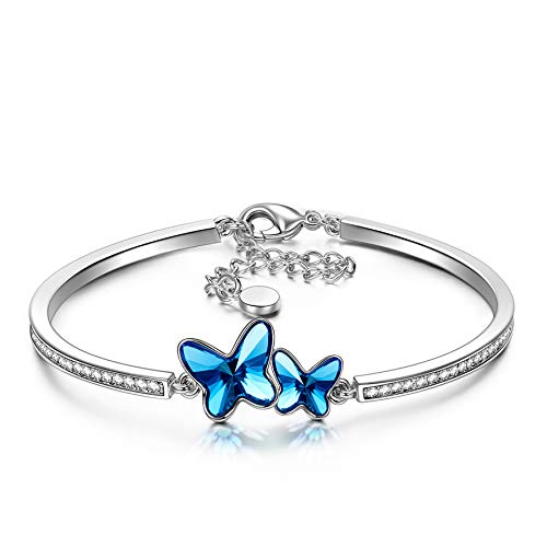 Susan Y Regalos día de la Madre sueño de Mariposa Pulsera Mujer Swarovski Cristales Esposa Hija Joyas para niñas Madre Aniversario su Ella día de San valentín