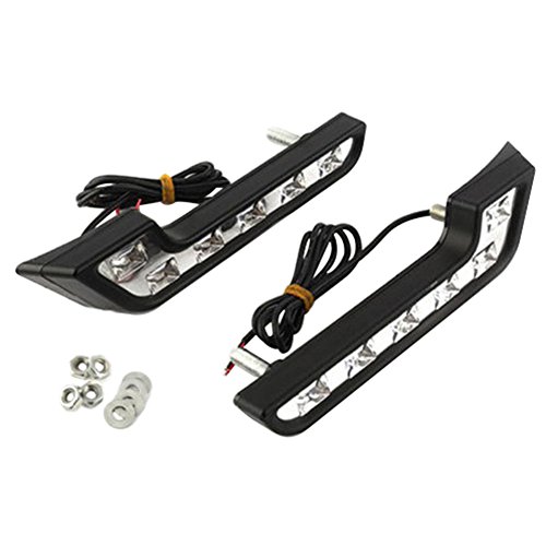 TABEN Mecedes-Benz - Lámpara de conducción para coche, 6 LED, 12 V, luz diurna, LED, luz antiniebla, Audi, BMW Mercedes Porsche Lexus (juego de 2 libras