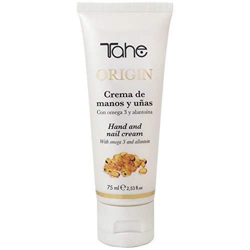 Tahe Crema de Manos y Uñas Origin Hidratante de Rápida Absorción 24 h con Omega 3 y Alantoína 75 ml