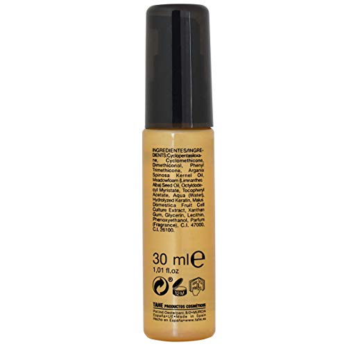 Tahe Keratin Gold Oro líquido con Queratina Pura, Células Madre Vegetales Activas y Aceite de Argán, 30 ml