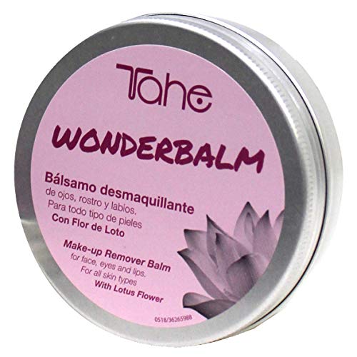 Tahe Wonderbalm Bálsamo Desmaquillante Ojos, Rostro y Labios con Flor de Loto para Todo Tipo de Pieles y Ojos Sensibles 120 ml