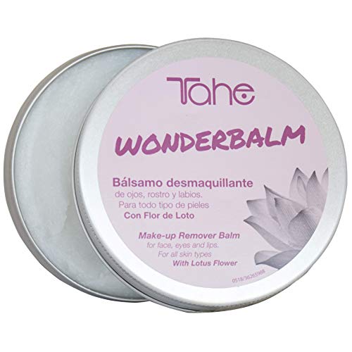 Tahe Wonderbalm Bálsamo Desmaquillante Ojos, Rostro y Labios con Flor de Loto para Todo Tipo de Pieles y Ojos Sensibles 120 ml