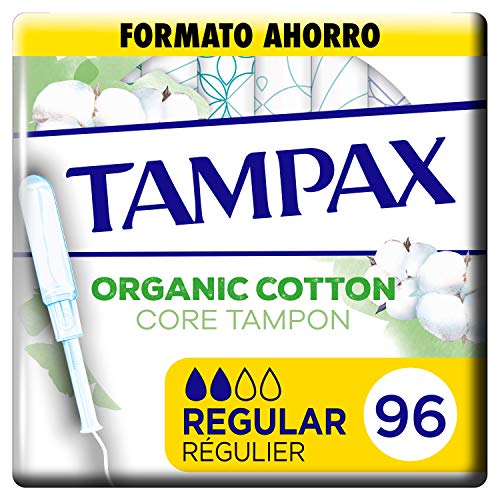 Tampax Cotton Protection Regular Con Aplicador 96 x, Tampones De Algodón Orgánico De Tampax