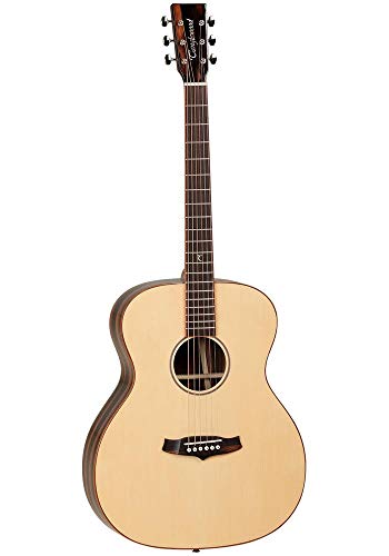 Tanglewood Java Folk Guitarra, parte superior de abeto para zurdos