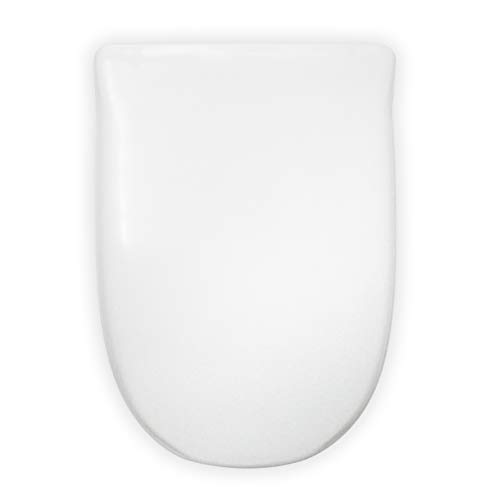 TAPA WC COMPATIBLE | DAMA - DAMA RETRO ROCA | ASIENTO INODORO | BISAGRA AJUSTABLE | FÁCIL INSTALACIÓN Y LIMPIEZA | MUY RESISTENTE | BLANCO | 45 x 34 x 4,5 cm