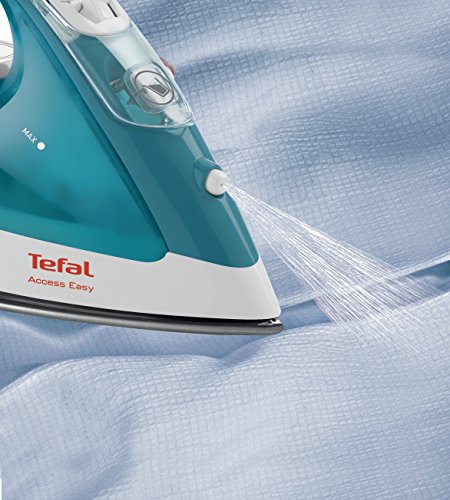 Tefal Easy Gliss FV1542E1 - Plancha de vapor 2100 W, golpe vapor 100 gr/min y vapor continuo de 25 gr/min con suela Ultragliss Diffusion cerámica con diseño muy ligero, fácil manejo