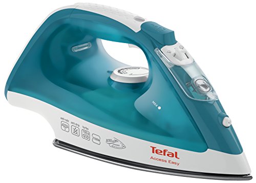 Tefal Easy Gliss FV1542E1 - Plancha de vapor 2100 W, golpe vapor 100 gr/min y vapor continuo de 25 gr/min con suela Ultragliss Diffusion cerámica con diseño muy ligero, fácil manejo