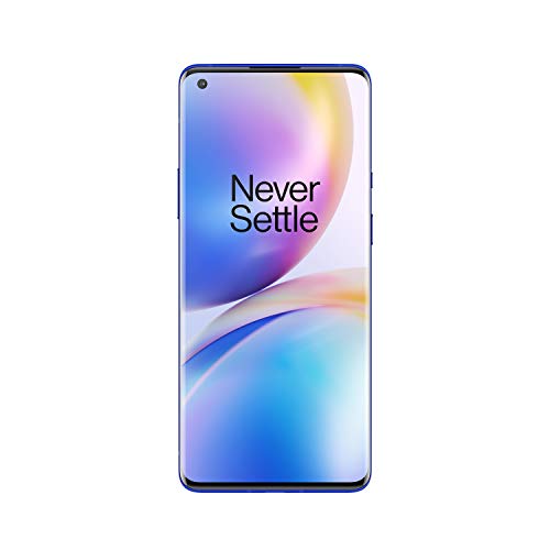 Teléfono OnePlus 8 Pro Azul Ultramarino | 6.78” Pantalla Fluid AMOLED 3D a 120Hz | 12GB de RAM + 256GB de Almacenamiento | Quad Cámara | Carga Rápida Inalámbrica | Dual Sim | 5G | 2 Años de Garantía