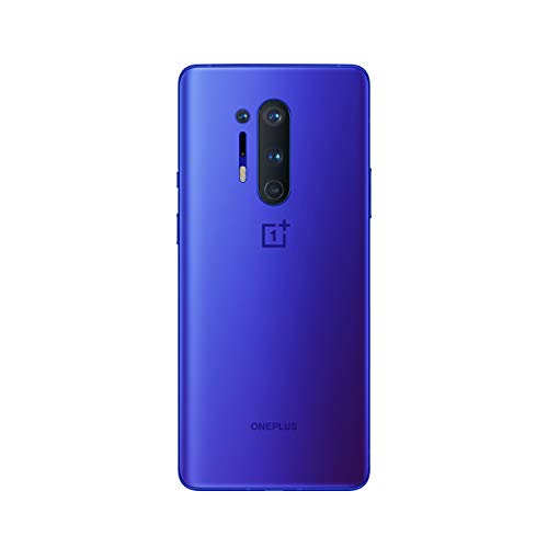 Teléfono OnePlus 8 Pro Azul Ultramarino | 6.78” Pantalla Fluid AMOLED 3D a 120Hz | 12GB de RAM + 256GB de Almacenamiento | Quad Cámara | Carga Rápida Inalámbrica | Dual Sim | 5G | 2 Años de Garantía