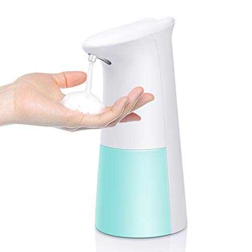 TESEU Dispensador de Jabón Automático, 250ML Dispensador de Jabón Sensor de Movimiento Inteligente para Baño, Cocina