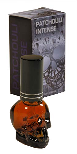 Teufelsküche - Nuestro pachulí más fuerte. Intenso perfume en linda botella en forma de calavera, frasco pequeño Extremadamente fuerte y duradero, 8 ml.