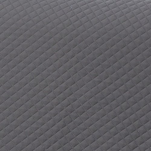 Textilhome - Funda Cubre Sofá Chaise Longue Adele, Protector para Sofás Acolchado Brazo Derecho. Tamaño -200cm. Color Gris (Visto DE Frente)