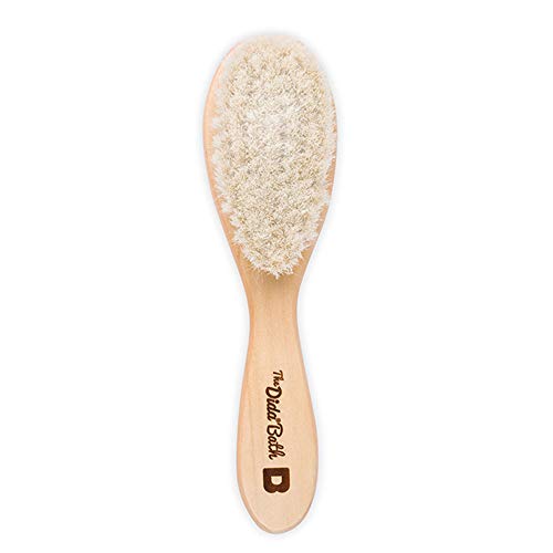 The Dida World Bath Bubbles - Pack 2 esponjas naturales, cepillo de madera