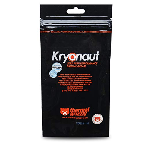 Thermal Grizzly Kryonaut 12.5W/m·K 1g compuesto - Disipador de calor (1 g, -200 - 350 °C)