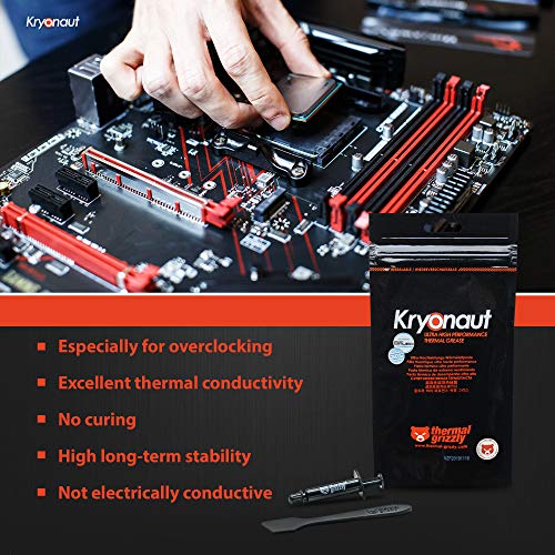 Thermal Grizzly Kryonaut 12.5W/m·K 1g compuesto - Disipador de calor (1 g, -200 - 350 °C)