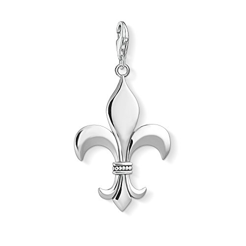 Thomas Sabo Colgante para Mujer "Flor de LisCharm Club", Plata de Ley 925, Plateado