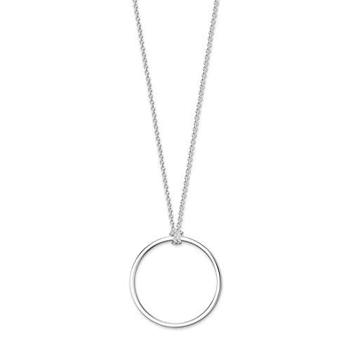 Thomas Sabo - Collar con Colgante de Mujer, Plata de Ley 925, de Ley, 90 cm