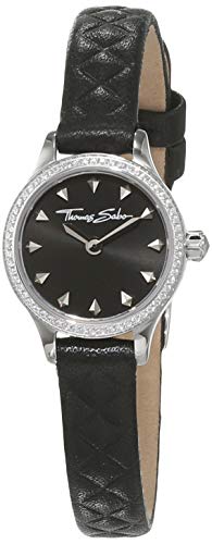 Thomas Sabo Mujer-Reloj para señora Rebel at heart Miniatura negro Análogo Cuarzo WA0329-203-203-19 mm