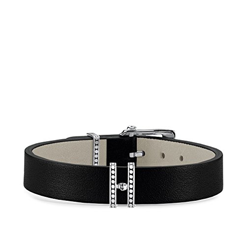 Thomas Sabo Pulsera de cuero Rebel at Heart de Hombre con Plata de ley 925