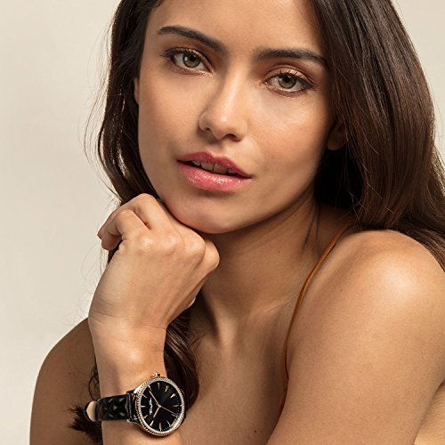 Thomas Sabo Reloj para mujer Rebel at Heart Correa de cuero negro  WA0323-221-203-38 mm