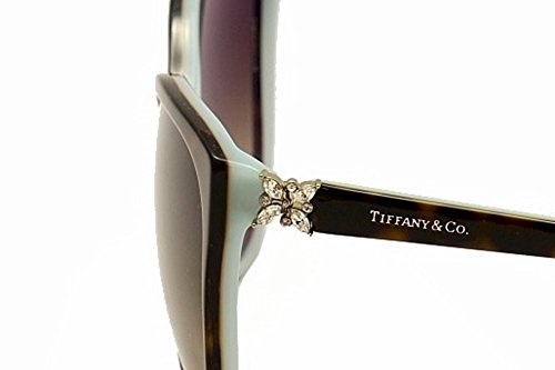 Tiffany & Co. 0TY4089B 81343B 58 Gafas de sol, Azul (Havana/Blue/Brown Gradient), Mujer