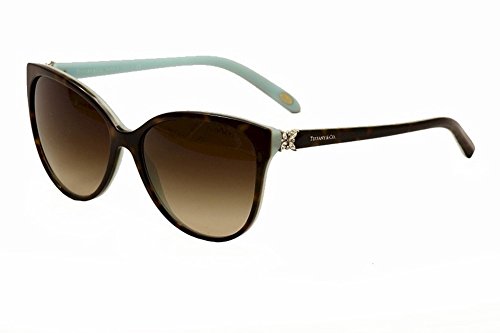 Tiffany & Co. 0TY4089B 81343B 58 Gafas de sol, Azul (Havana/Blue/Brown Gradient), Mujer