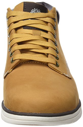 Timberland Bradstreet Leather Sensorflex, Botas Chukka para Hombre, Amarillo Wheat Nubuck, 43.5 EU