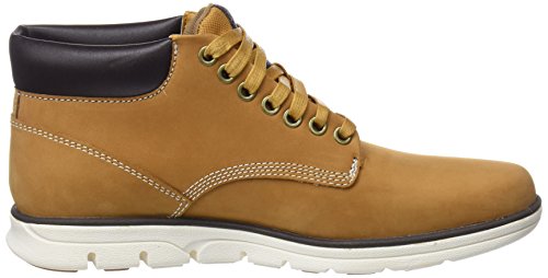 Timberland Bradstreet Leather Sensorflex, Botas Chukka para Hombre, Amarillo Wheat Nubuck, 43.5 EU