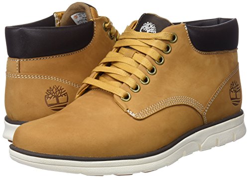 Timberland Bradstreet Leather Sensorflex, Botas Chukka para Hombre, Amarillo Wheat Nubuck, 43.5 EU