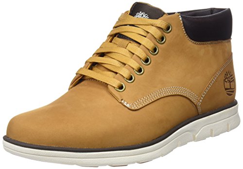 Timberland Bradstreet Leather Sensorflex, Botas Chukka para Hombre, Amarillo Wheat Nubuck, 43.5 EU