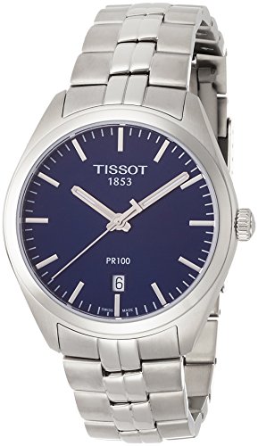 Tissot Reloj Analógico para Hombre de Cuarzo con Correa en Acero Inoxidable T1014101104100